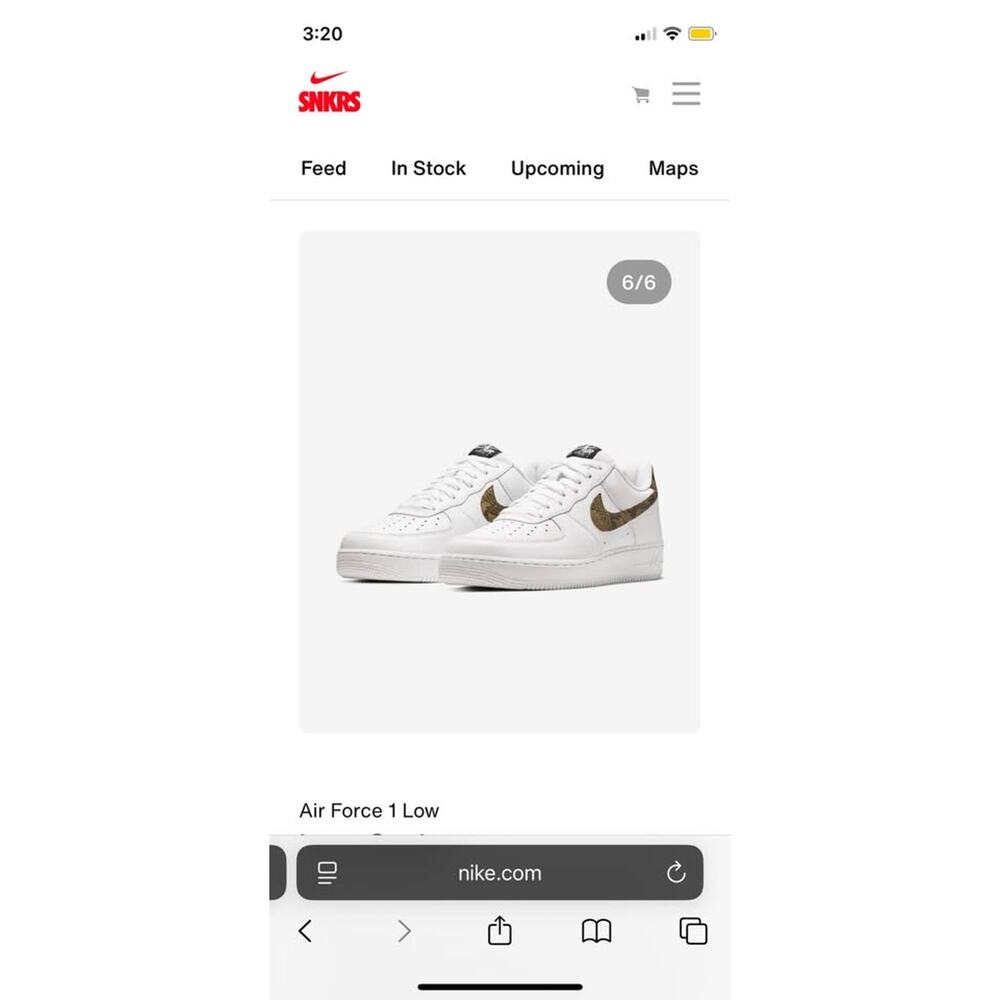 NWT Nike Air Force 1 Low Ivory Snake